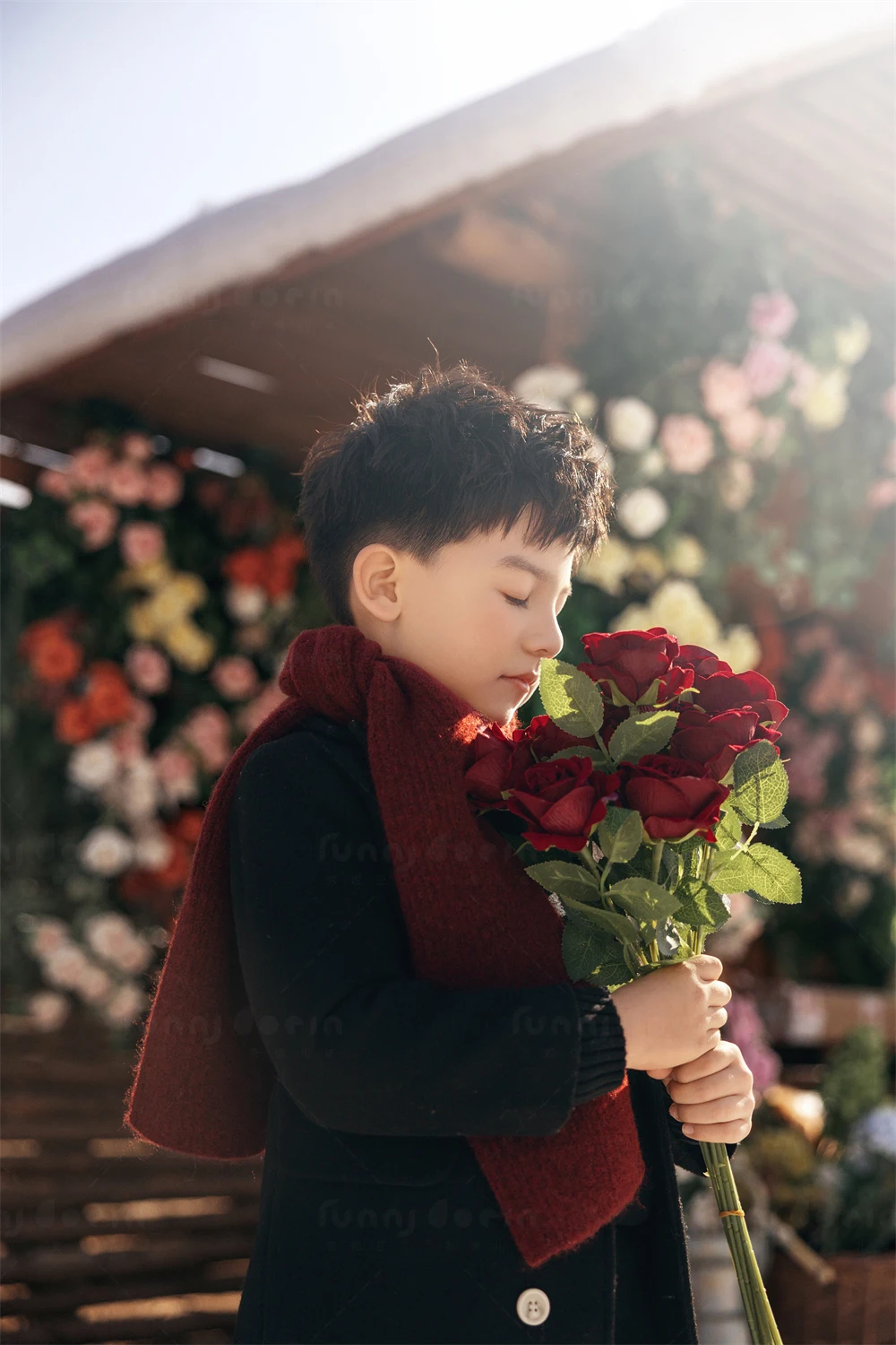 芳妮豆丁儿童摄影 雪国罗曼蒂克