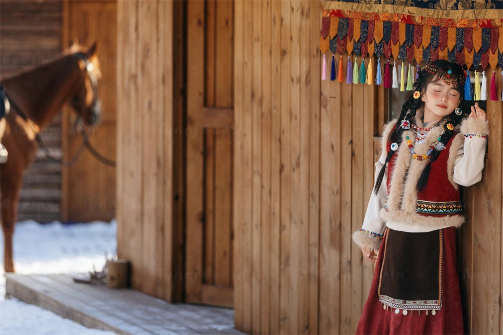 芳妮豆丁儿童摄影 踏雪牧云