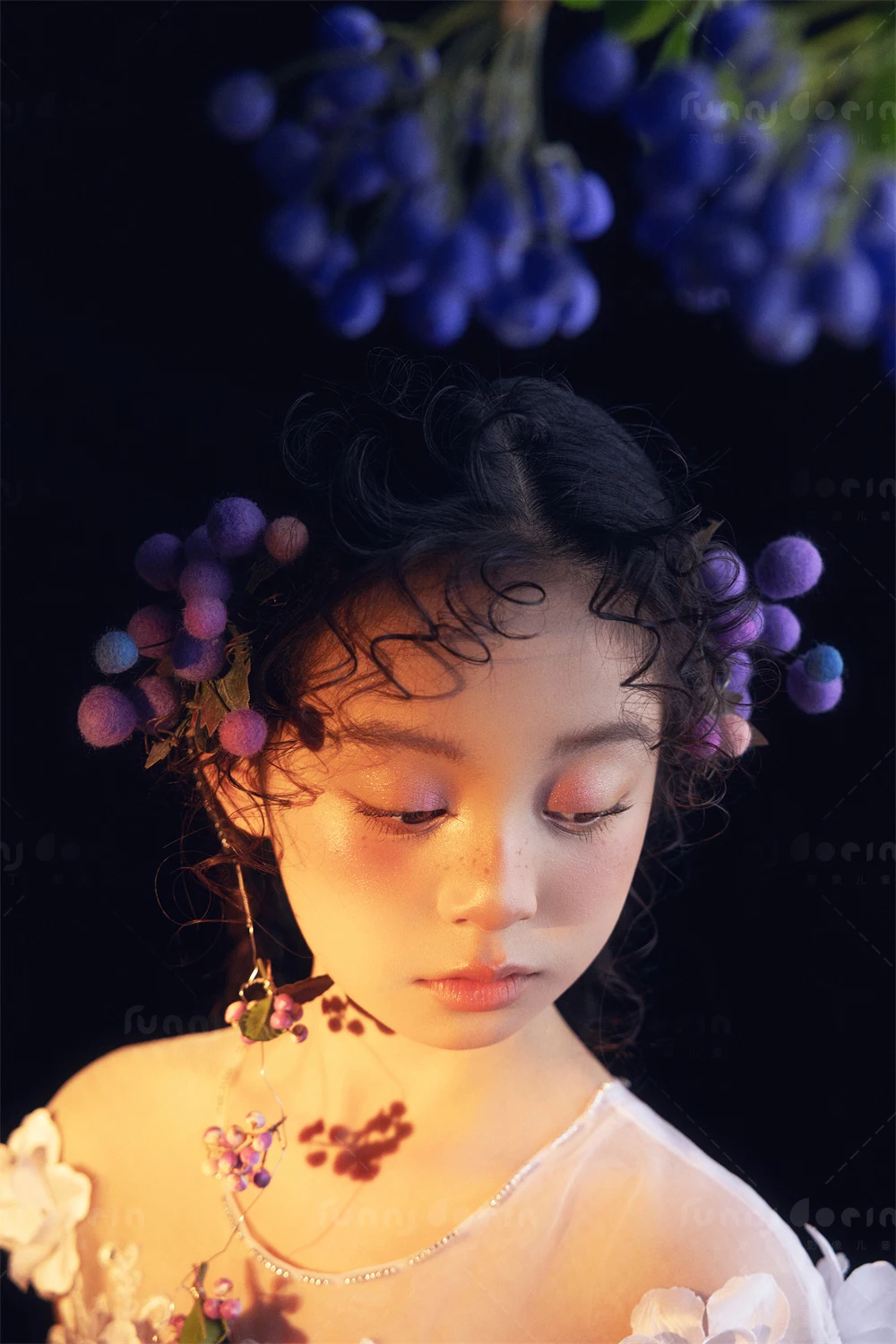 芳妮豆丁儿童摄影 花影绽放