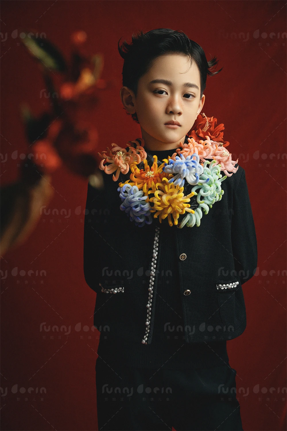 芳妮豆丁儿童摄影 花间低语