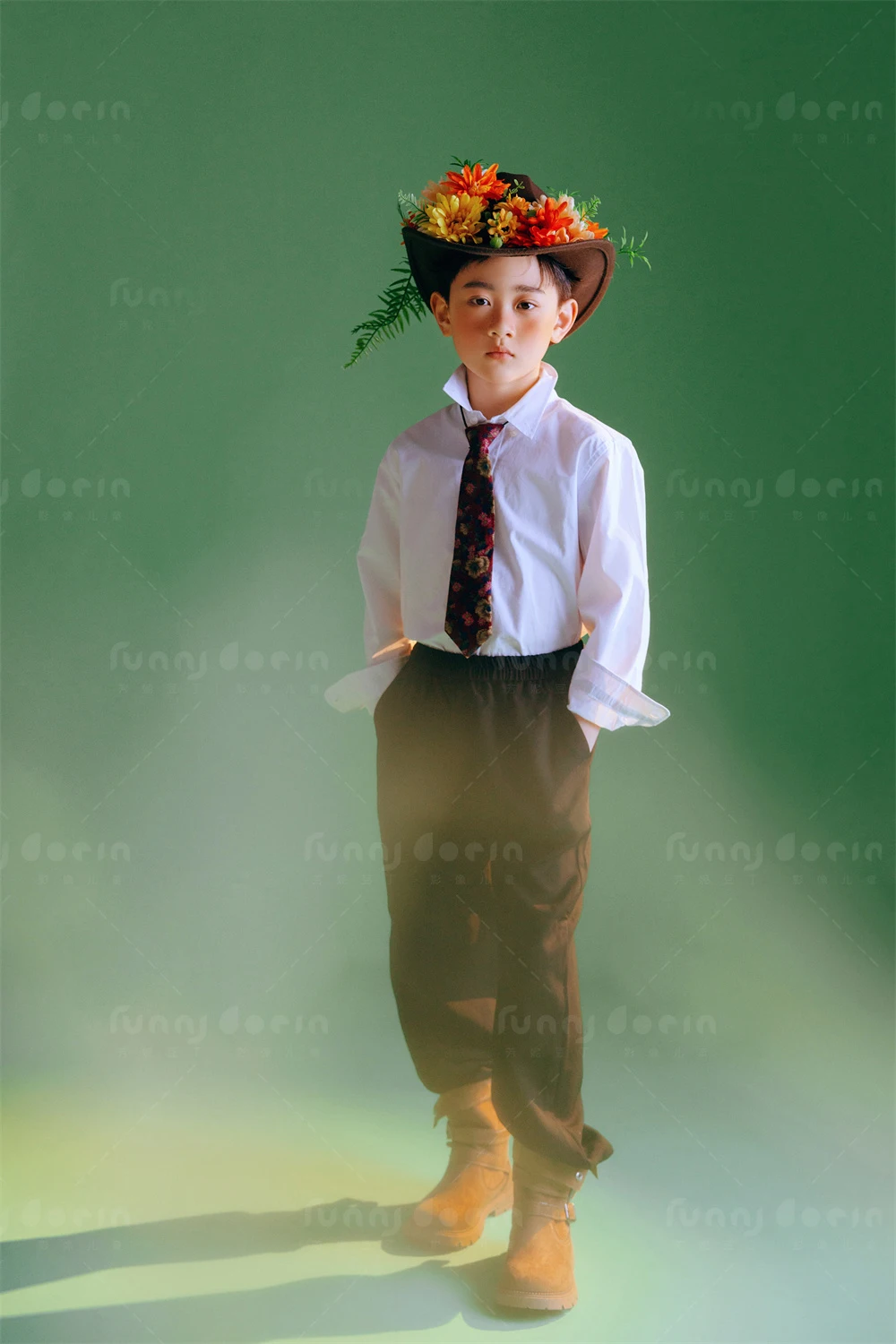 芳妮豆丁儿童摄影 花间低语