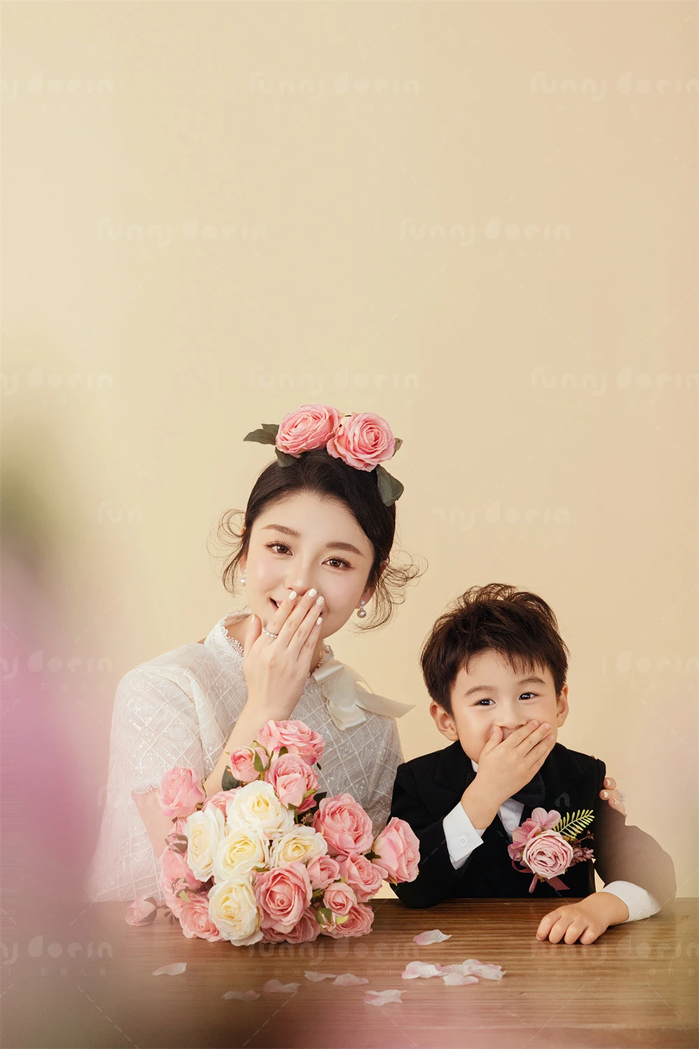 芳妮豆丁儿童摄影 粉韵亲缘