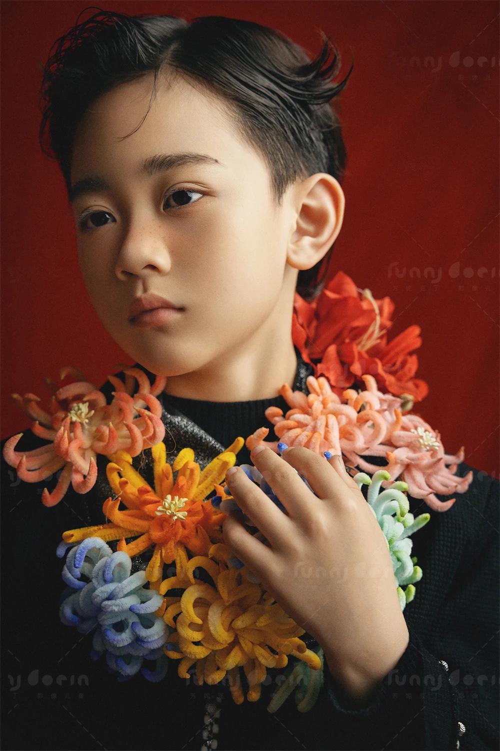 芳妮豆丁儿童摄影 花间低语