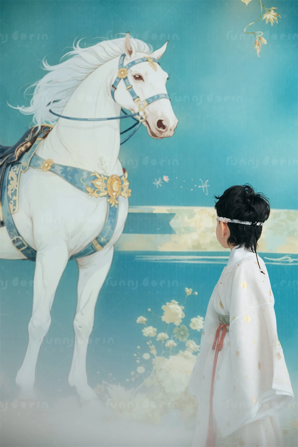 芳妮豆丁儿童摄影 龙驹踏春