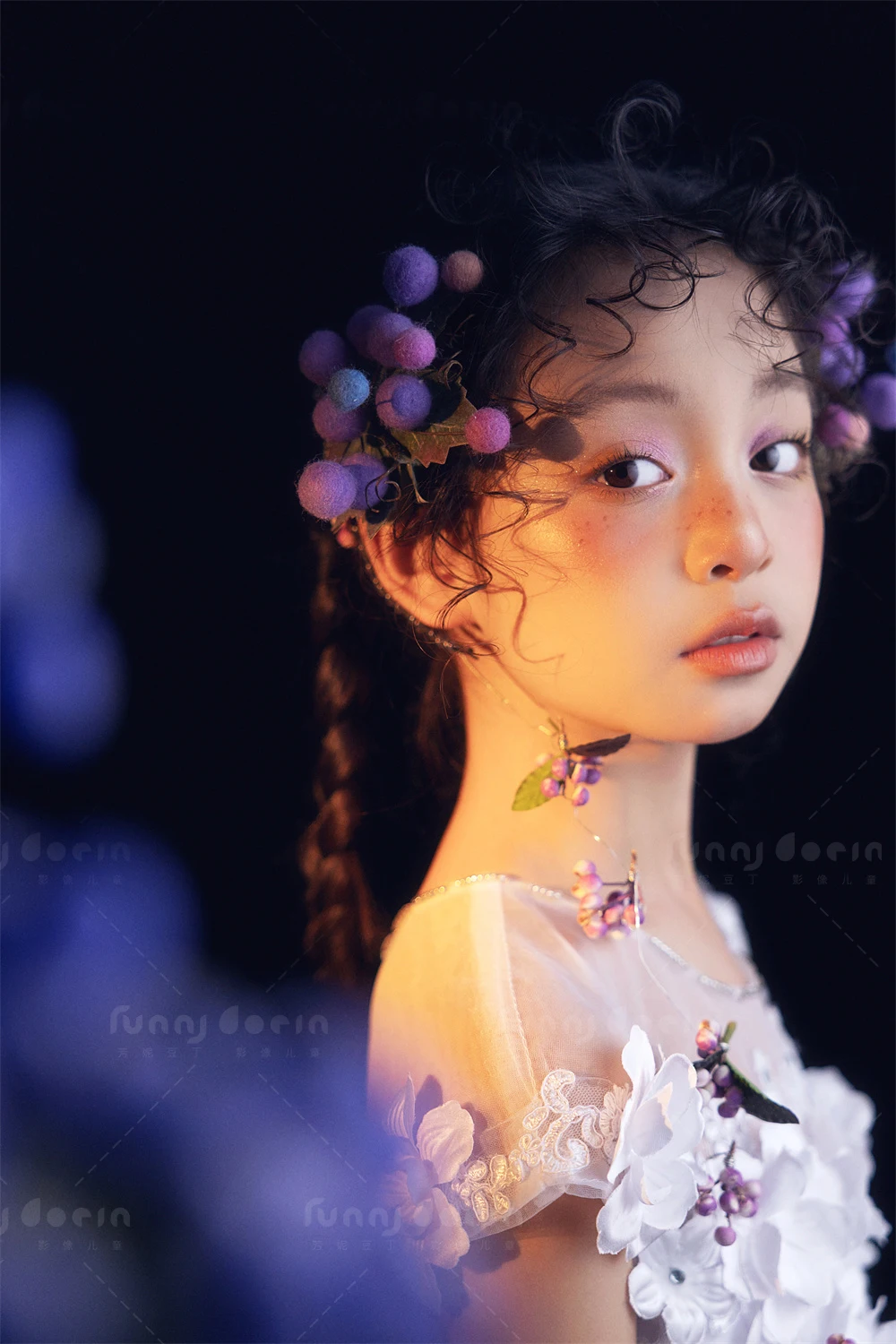 芳妮豆丁儿童摄影 花影绽放