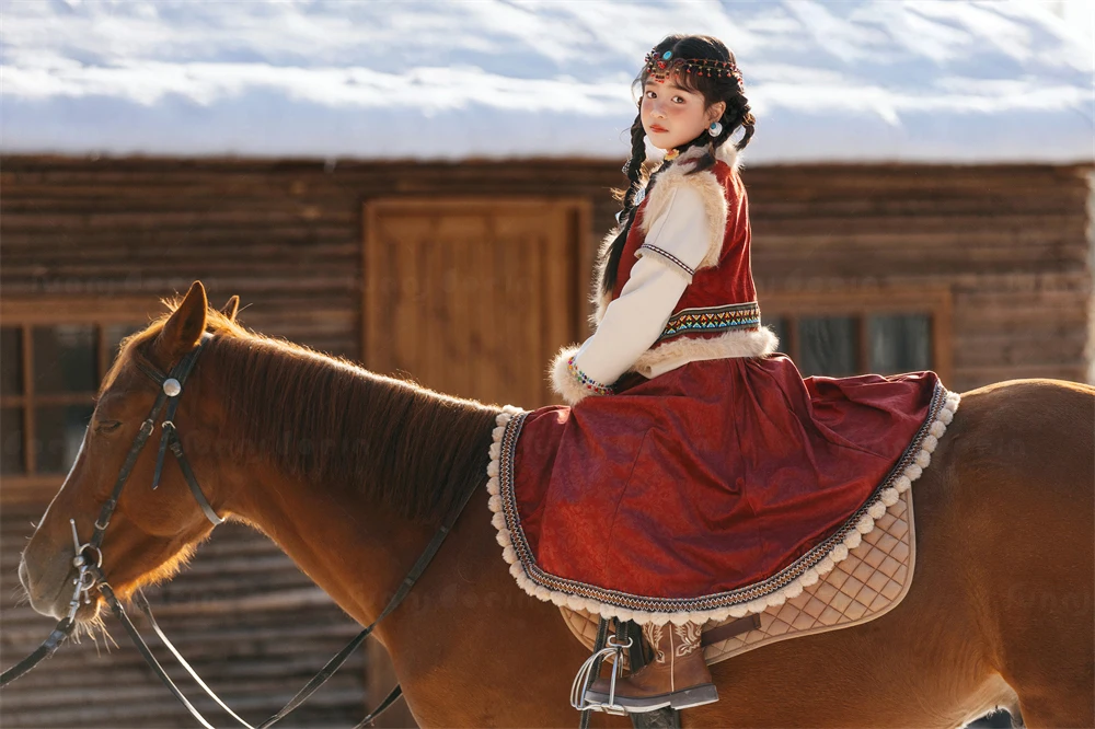 芳妮豆丁儿童摄影 踏雪牧云