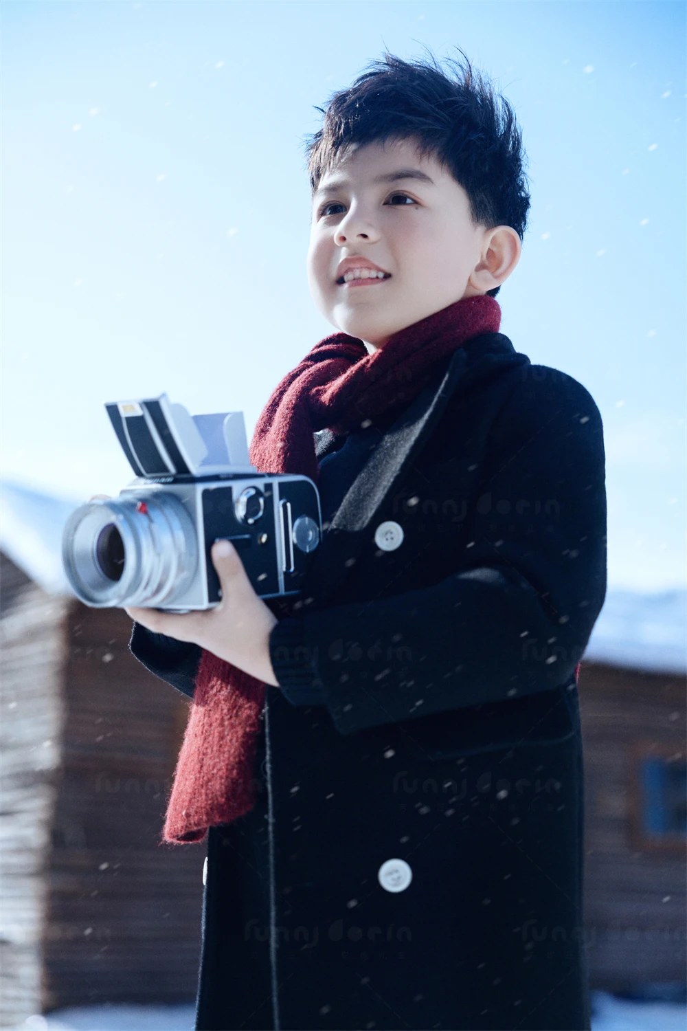 芳妮豆丁儿童摄影 雪国罗曼蒂克