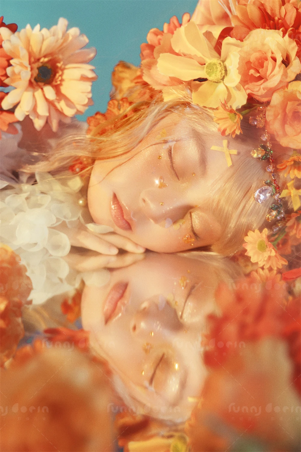 芳妮豆丁儿童摄影 花影绽放