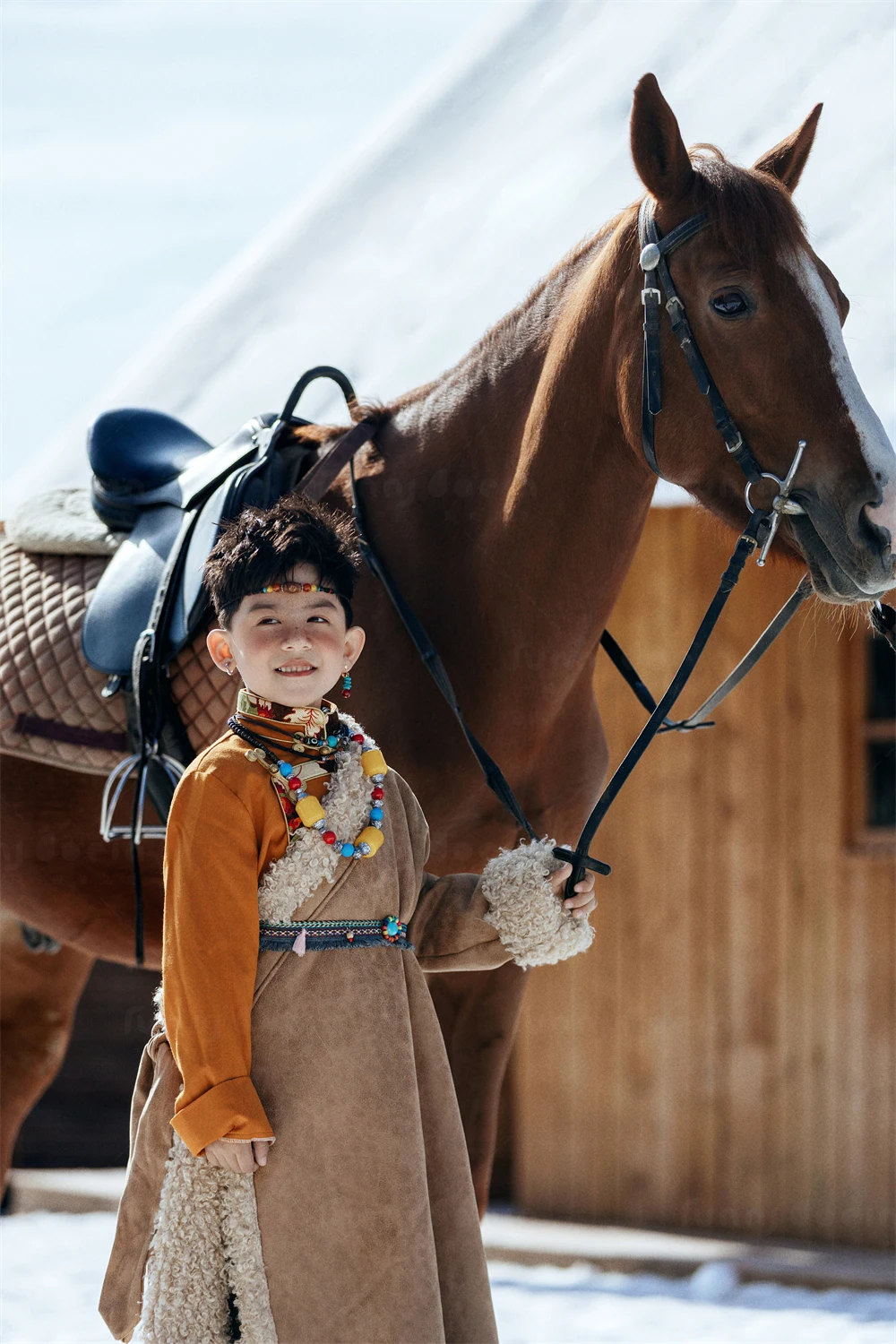 芳妮豆丁儿童摄影 凛冬礼赞