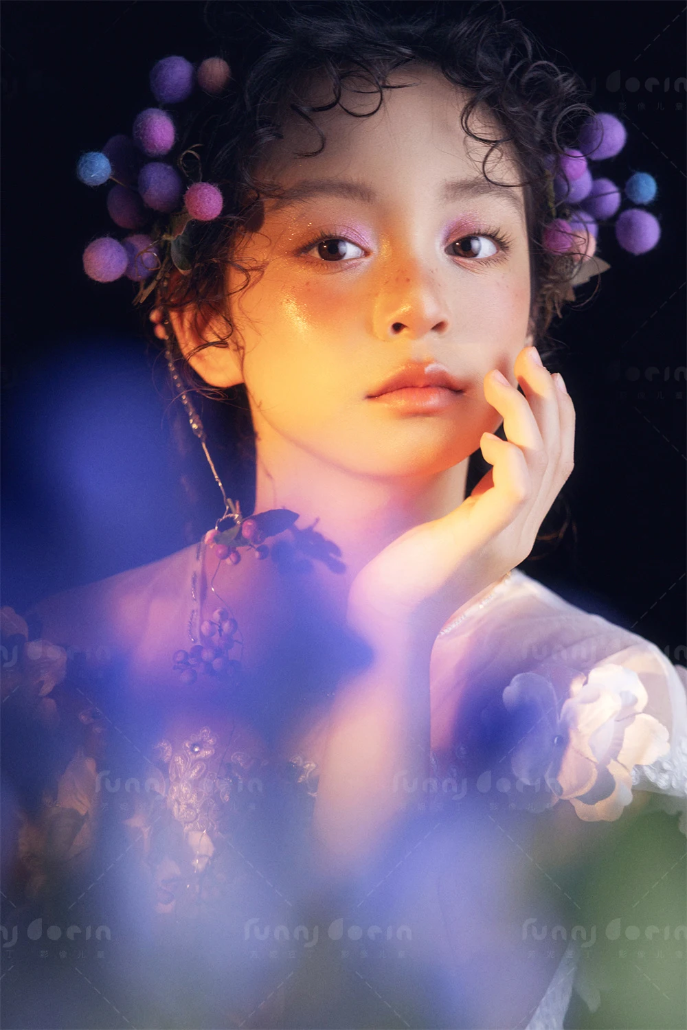 芳妮豆丁儿童摄影 花影绽放