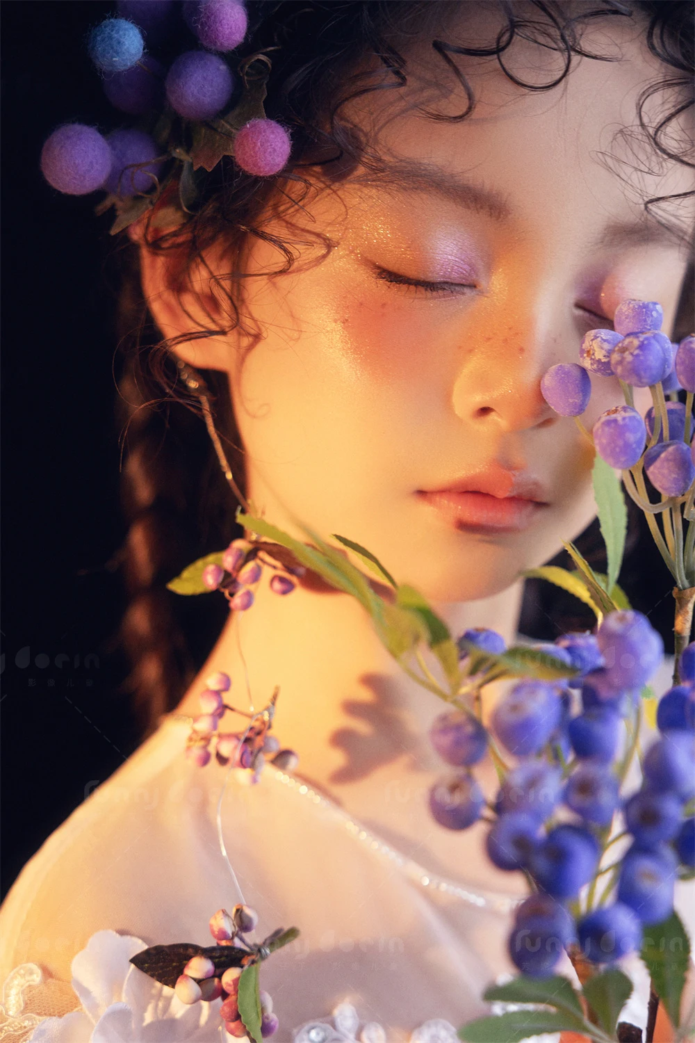 芳妮豆丁儿童摄影 花影绽放