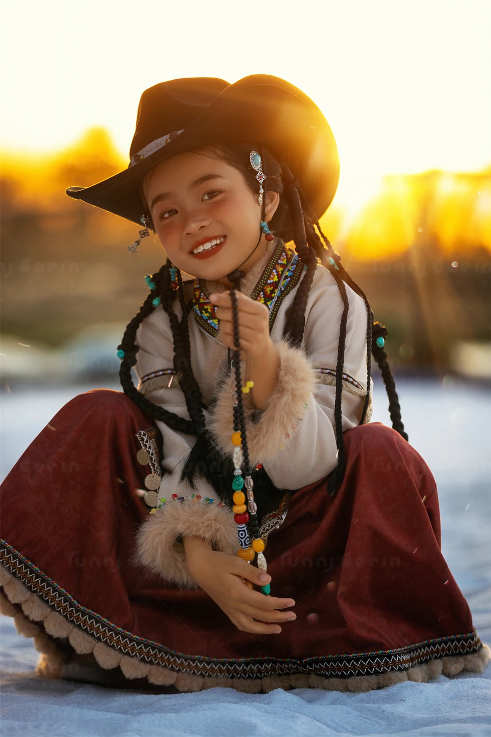 芳妮豆丁儿童摄影 踏雪牧云