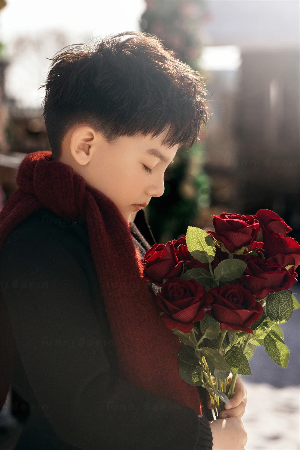 芳妮豆丁儿童摄影 雪国罗曼蒂克