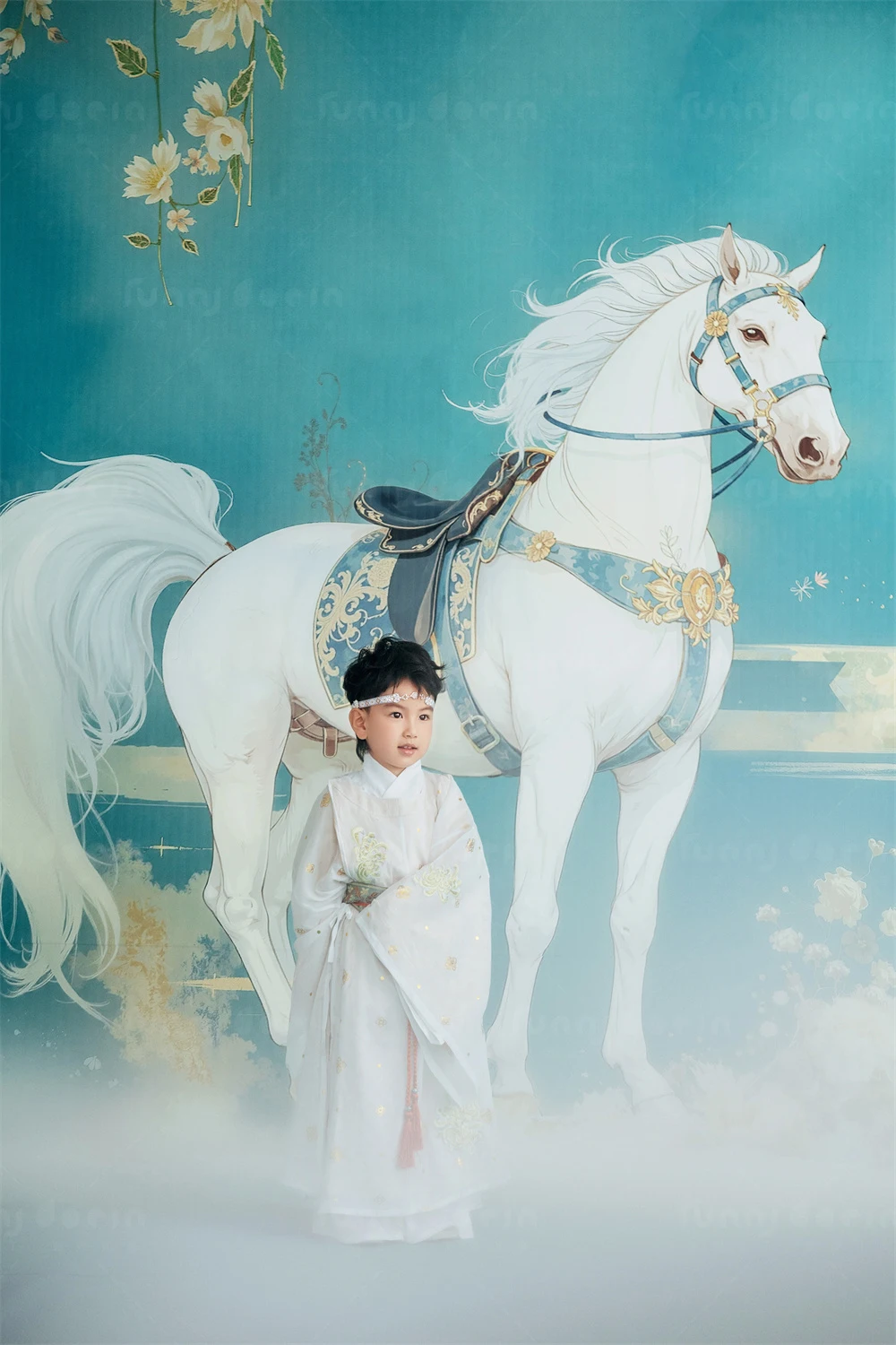 芳妮豆丁儿童摄影 龙驹踏春