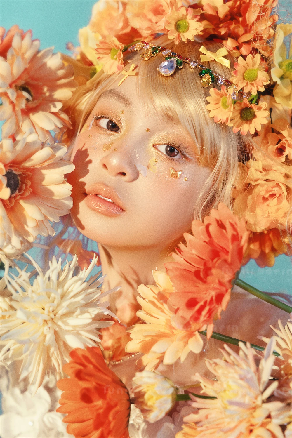 芳妮豆丁儿童摄影 花影绽放