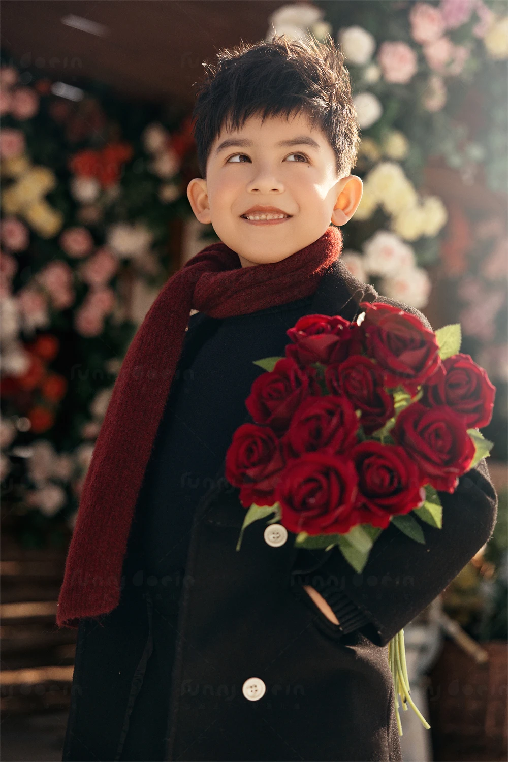 芳妮豆丁儿童摄影 雪国罗曼蒂克