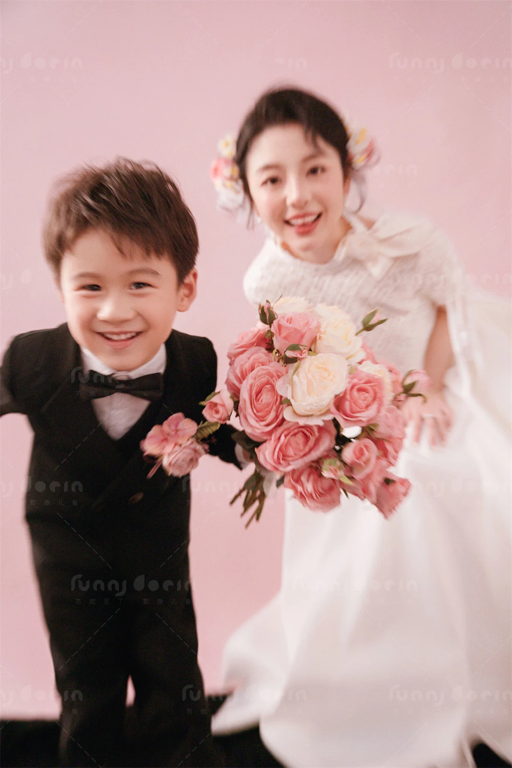 芳妮豆丁儿童摄影 粉韵亲缘