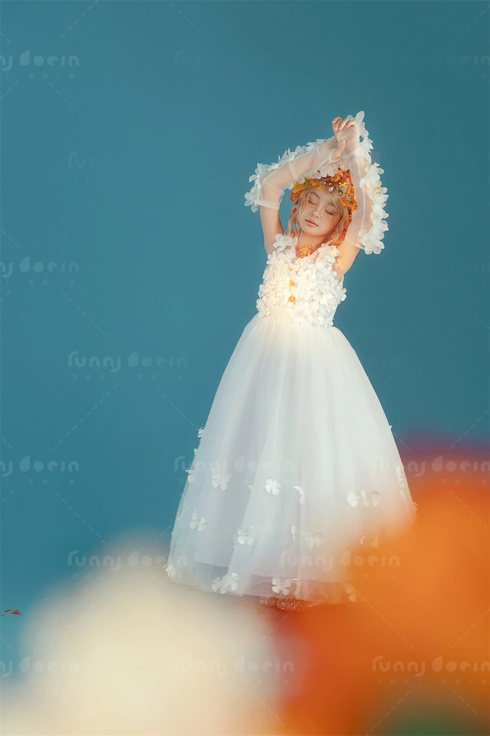 芳妮豆丁儿童摄影 花影绽放