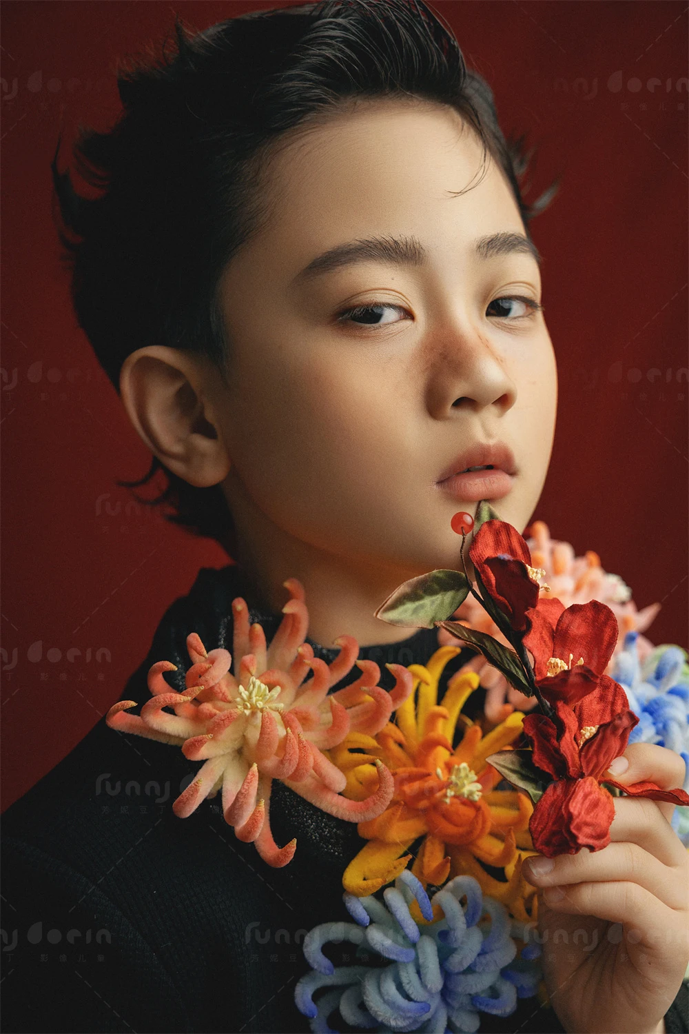 芳妮豆丁儿童摄影 花间低语