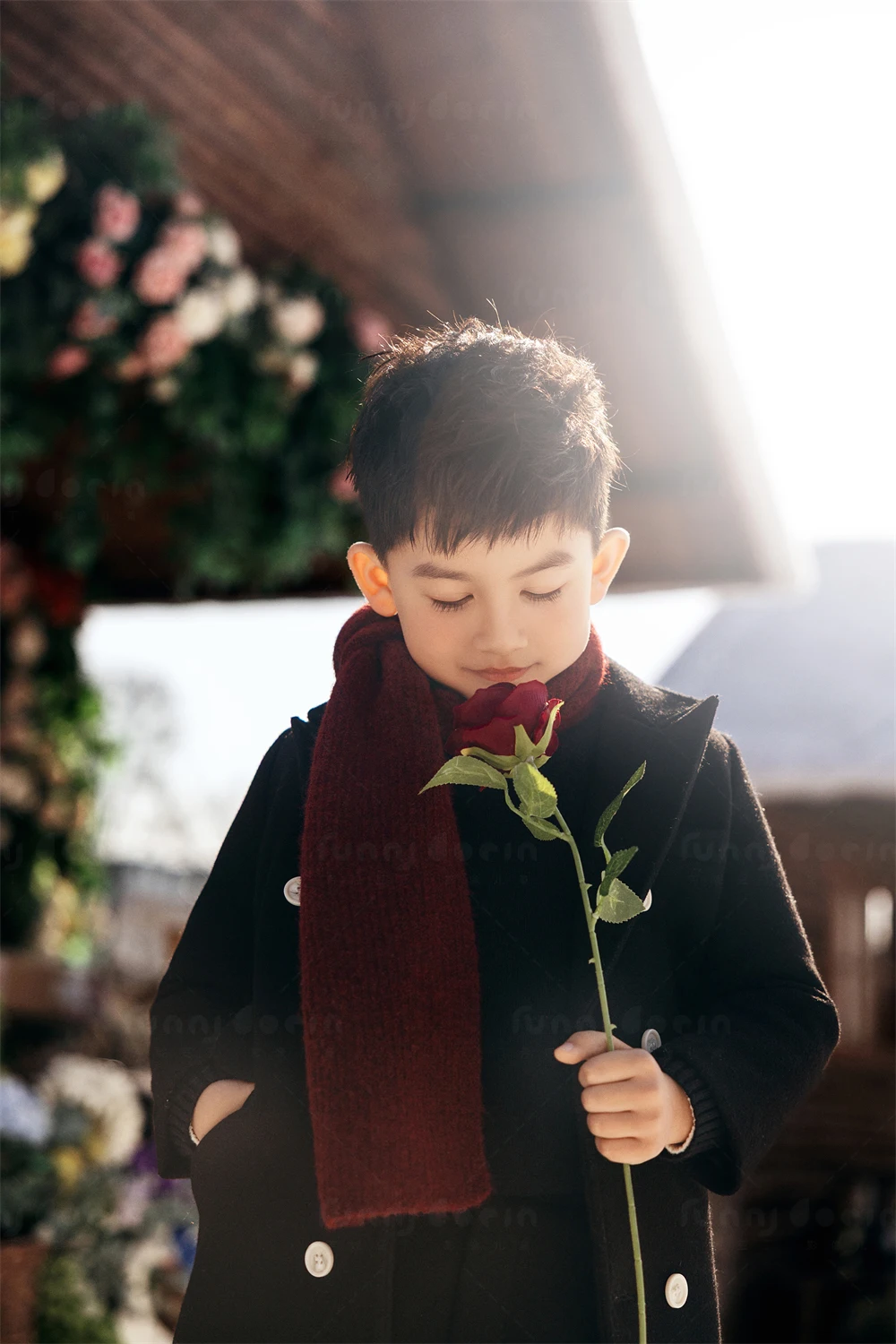 芳妮豆丁儿童摄影 雪国罗曼蒂克