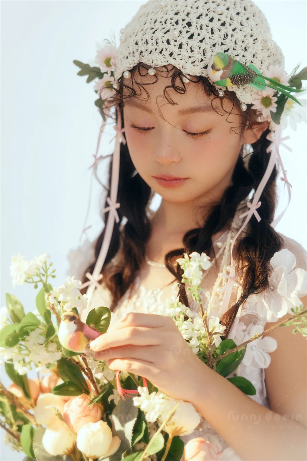 芳妮豆丁儿童摄影 花影绽放