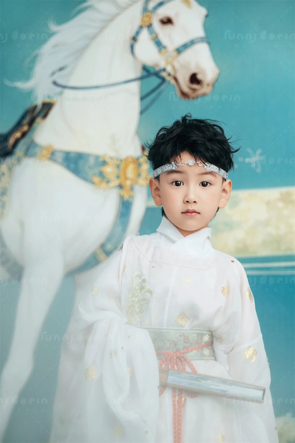 芳妮豆丁儿童摄影 龙驹踏春