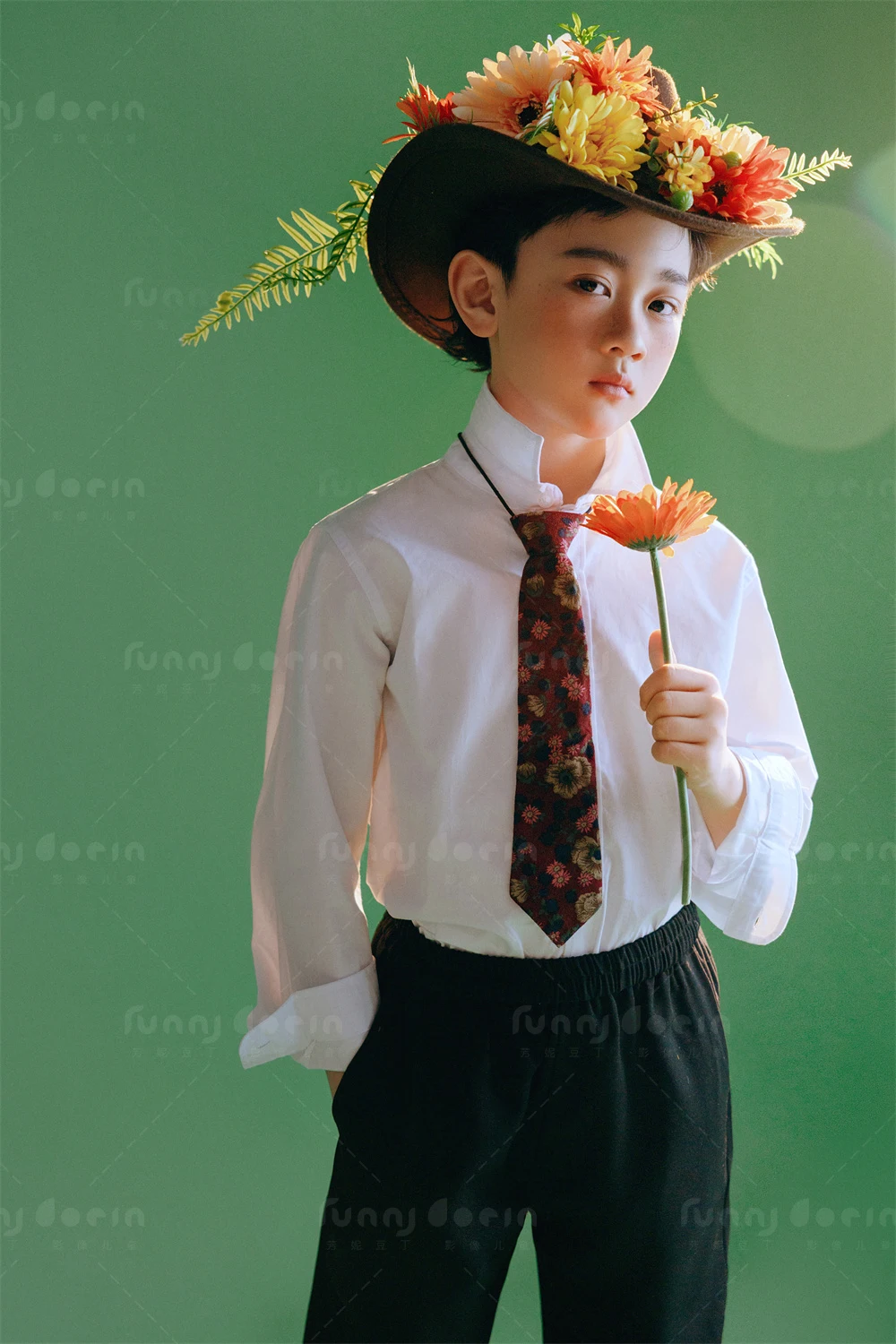 芳妮豆丁儿童摄影 花间低语