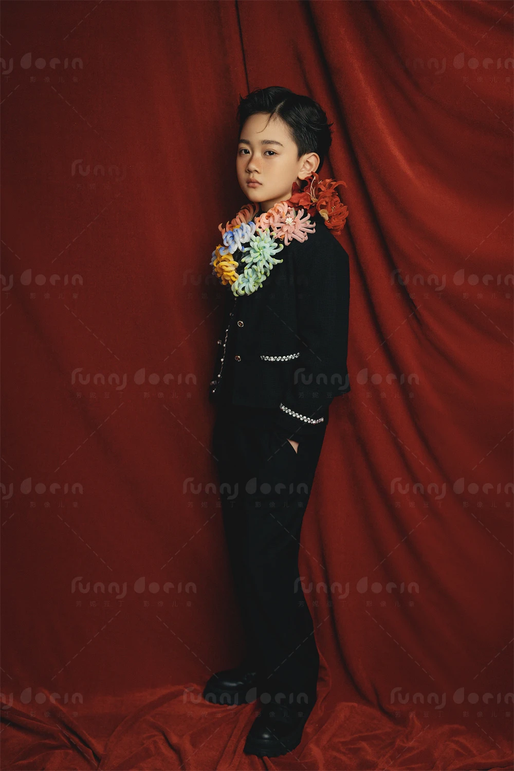 芳妮豆丁儿童摄影 花间低语