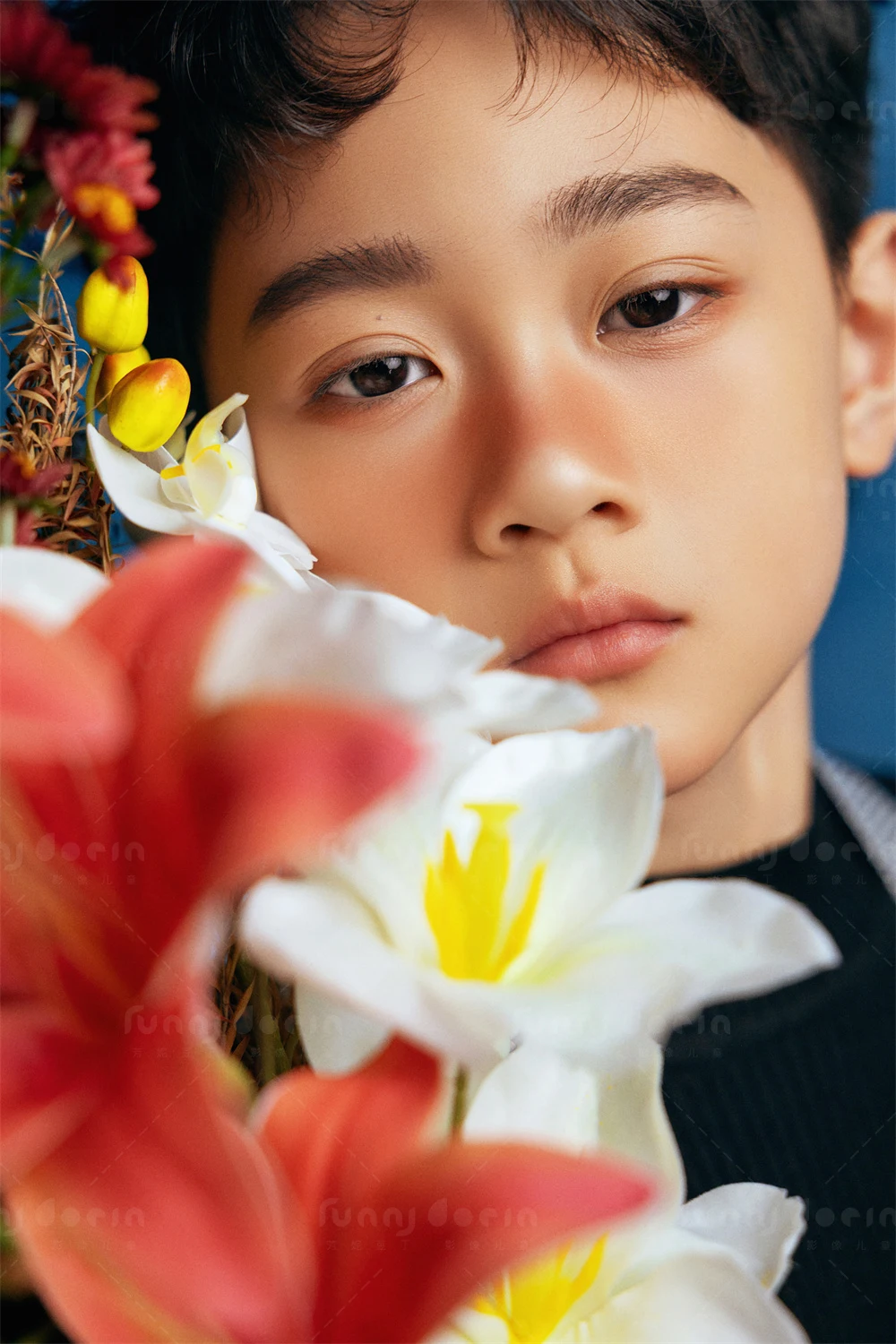 芳妮豆丁儿童摄影 花间低语