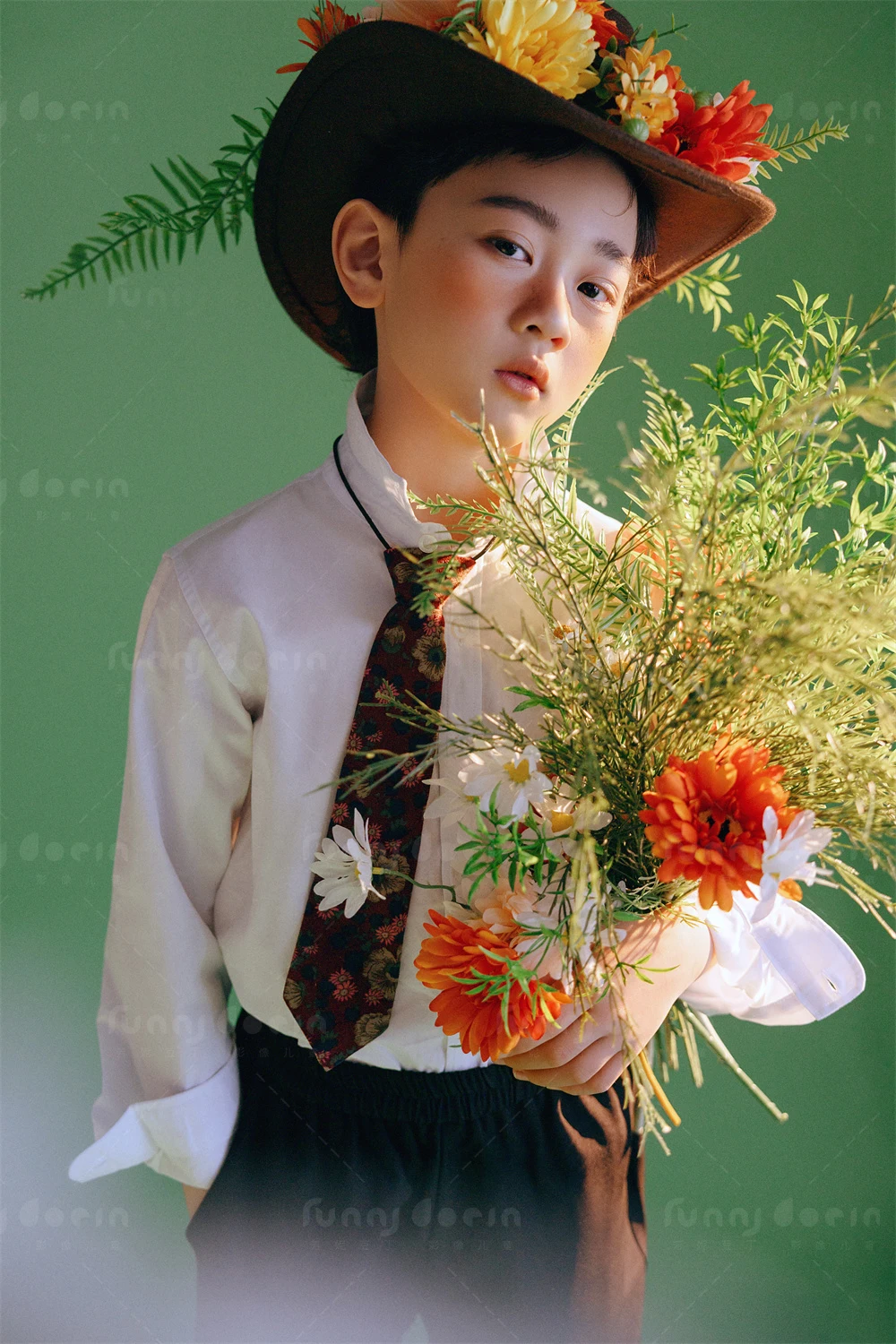 芳妮豆丁儿童摄影 花间低语