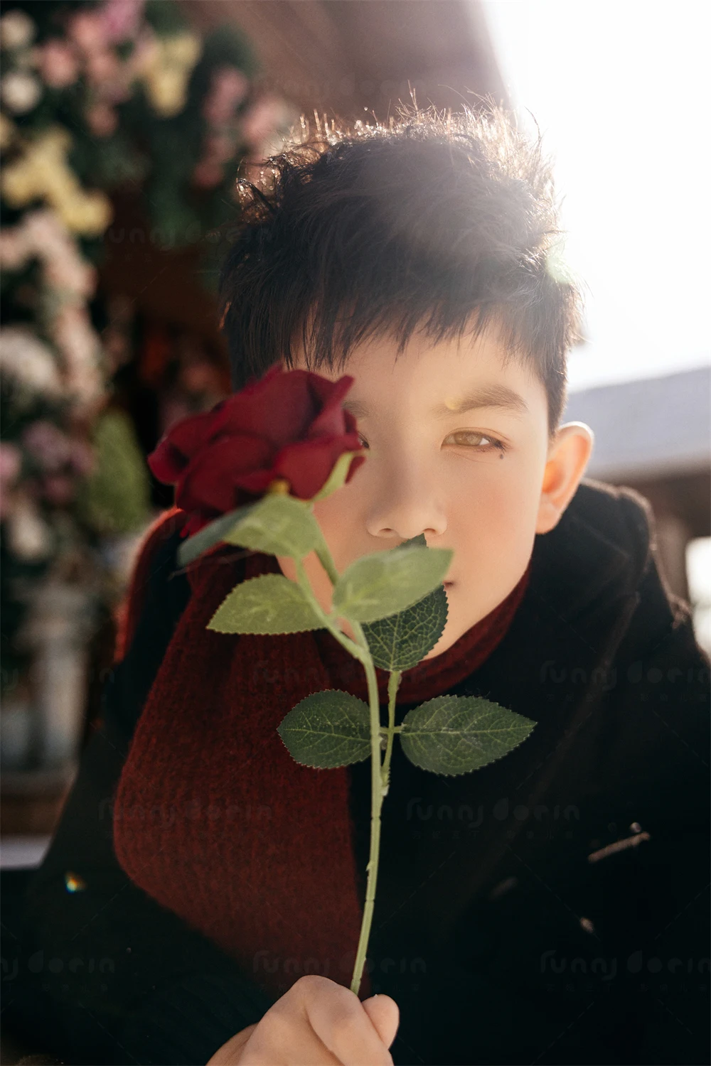 芳妮豆丁儿童摄影 雪国罗曼蒂克