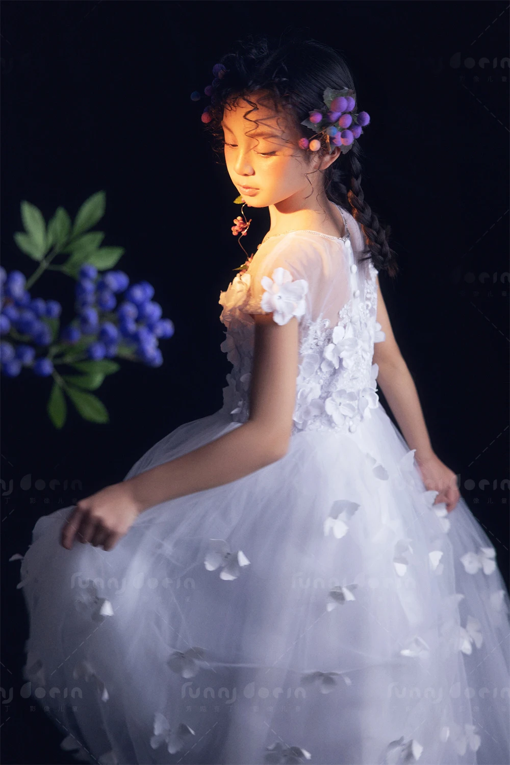 芳妮豆丁儿童摄影 花影绽放