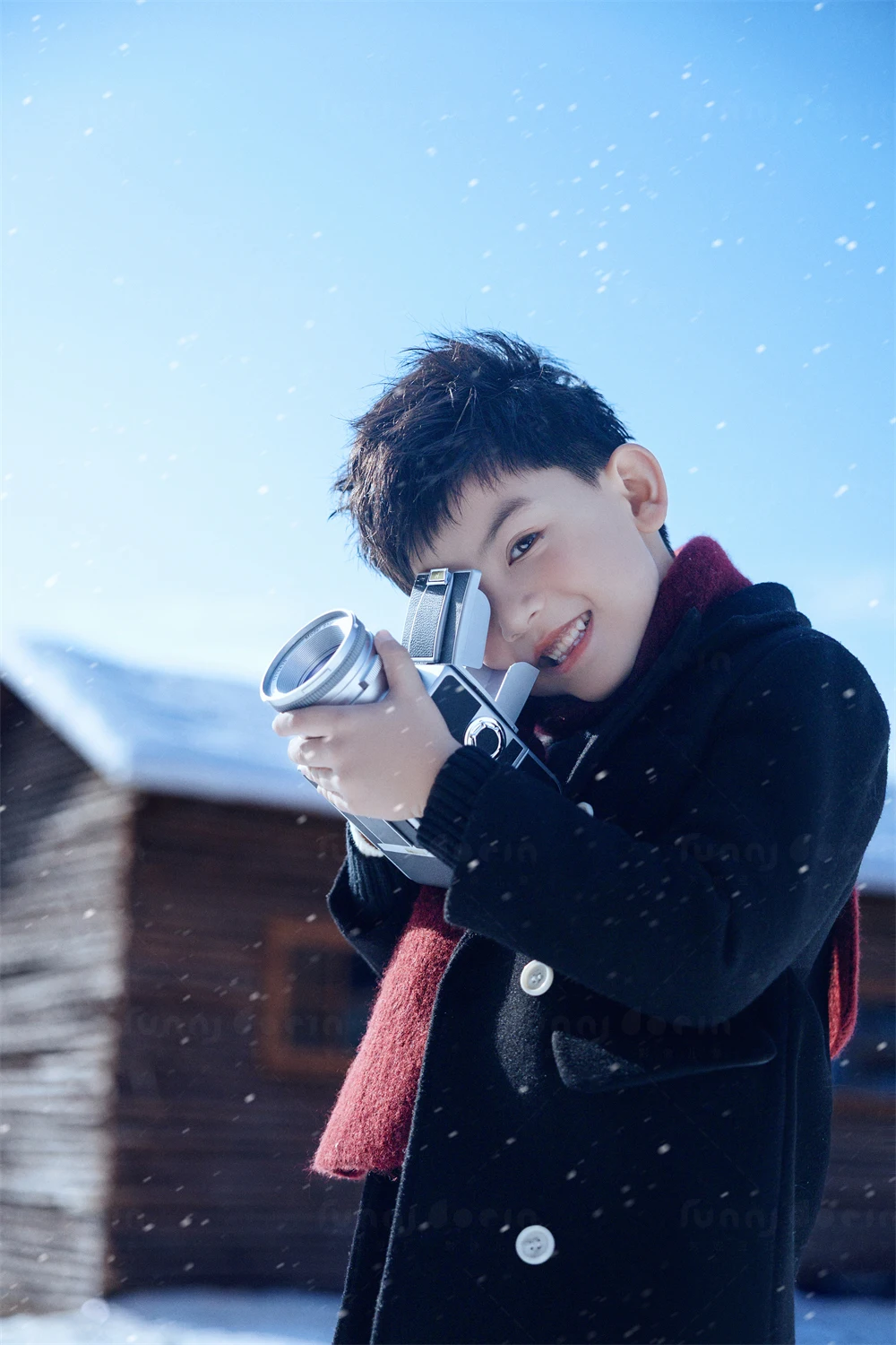 芳妮豆丁儿童摄影 雪国罗曼蒂克