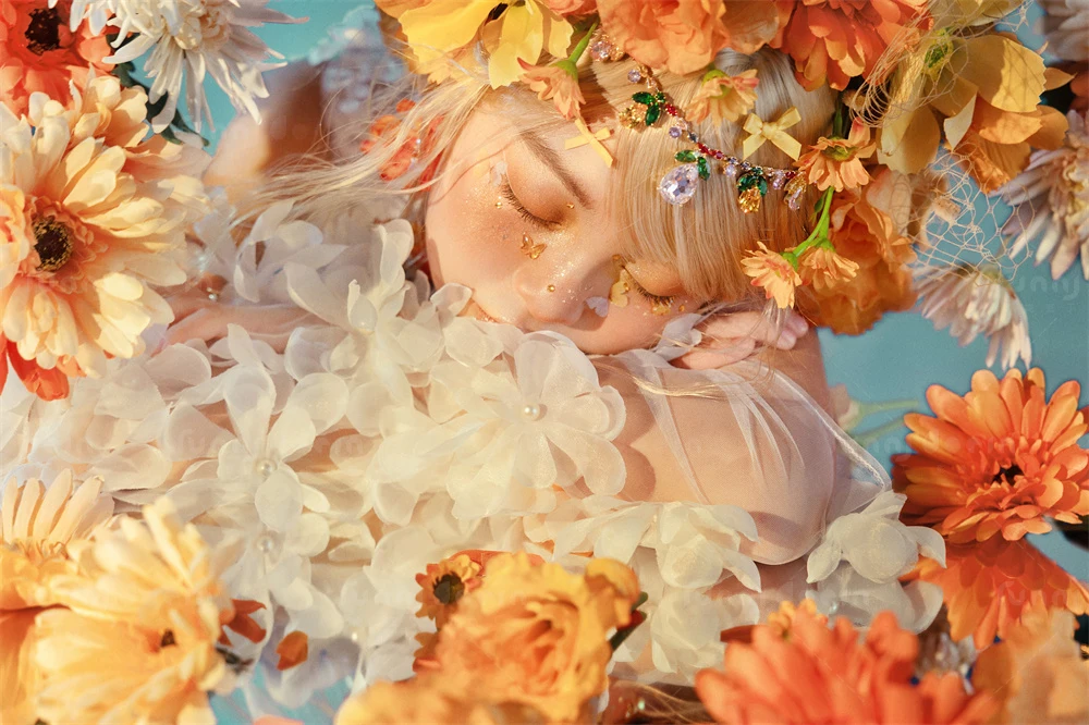 芳妮豆丁儿童摄影 花影绽放