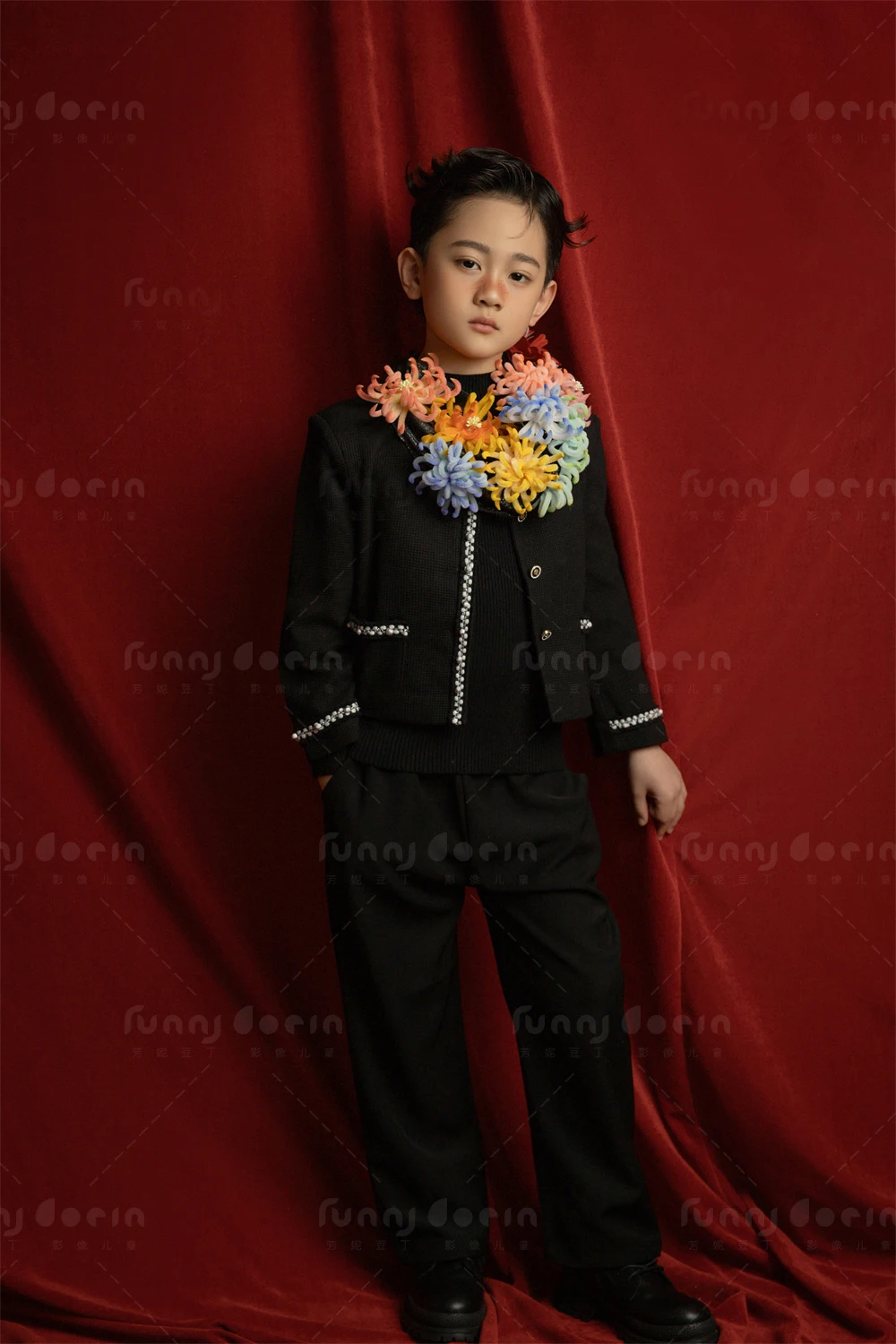 芳妮豆丁儿童摄影 花间低语