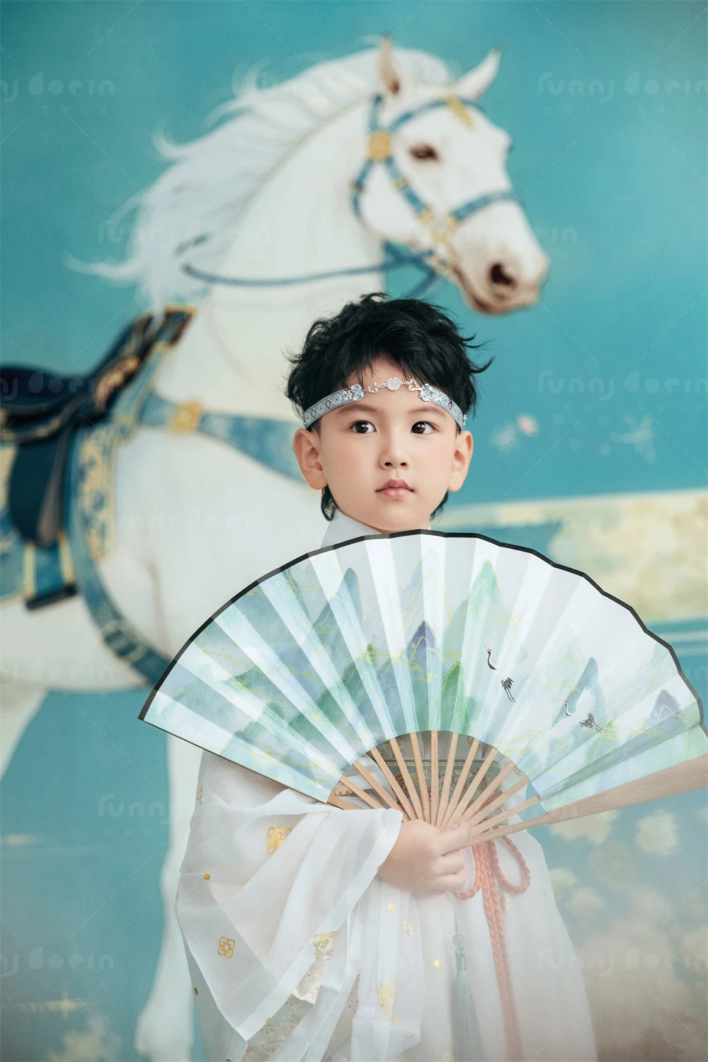 芳妮豆丁儿童摄影 龙驹踏春