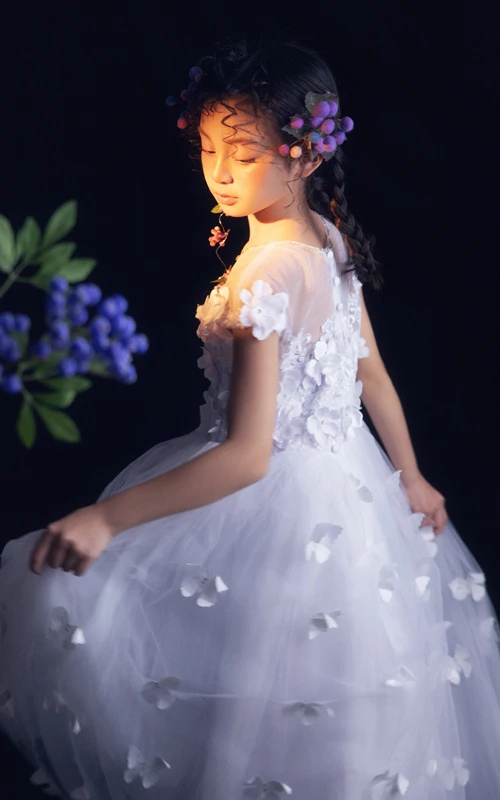 芳妮豆丁儿童摄影 花影绽放