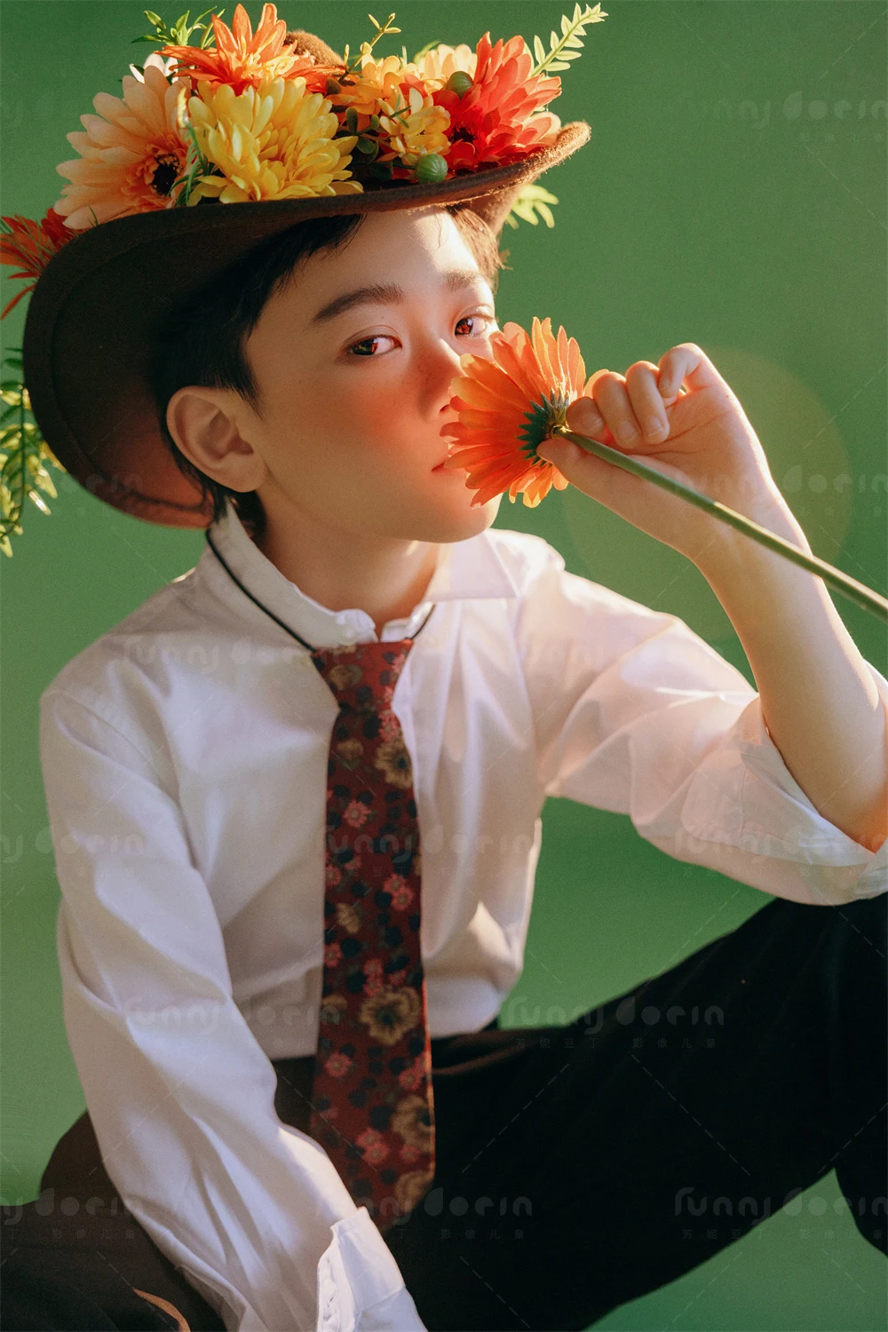 芳妮豆丁儿童摄影 花间低语