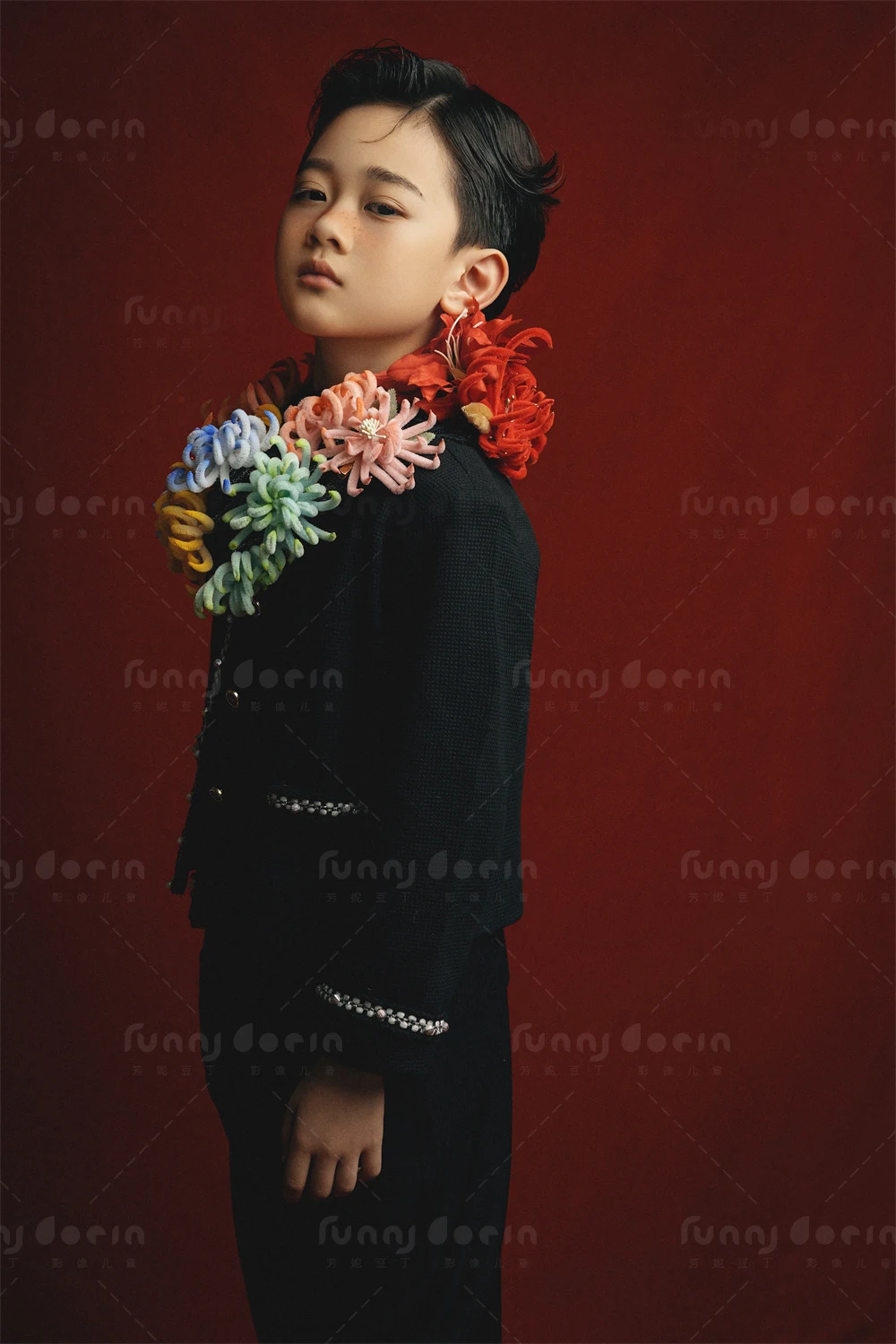 芳妮豆丁儿童摄影 花间低语