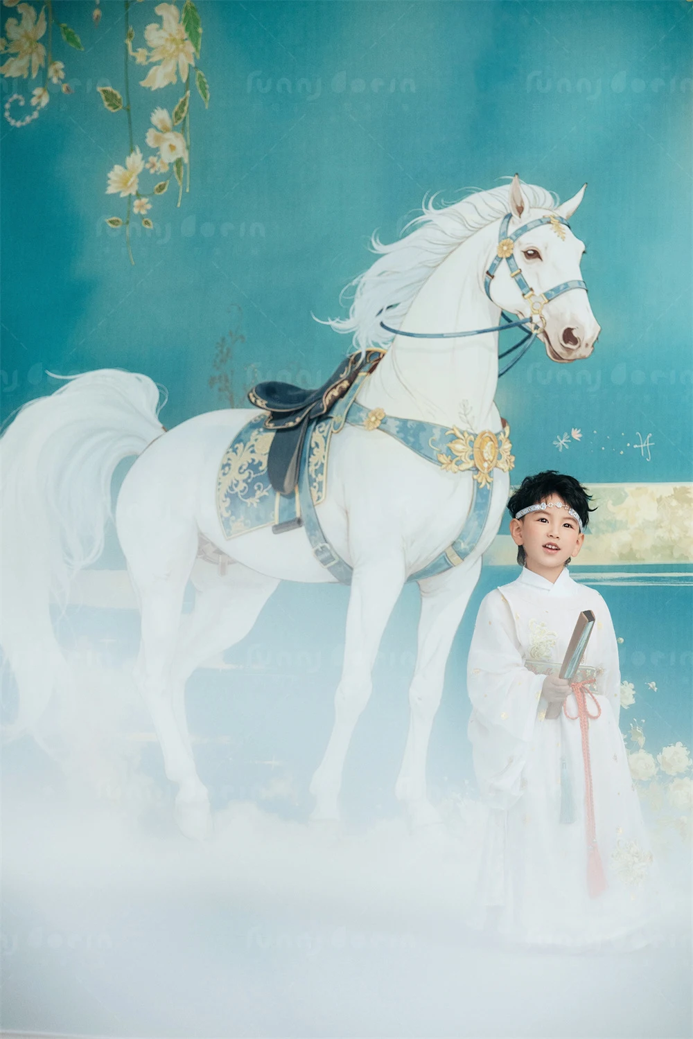 芳妮豆丁儿童摄影 龙驹踏春