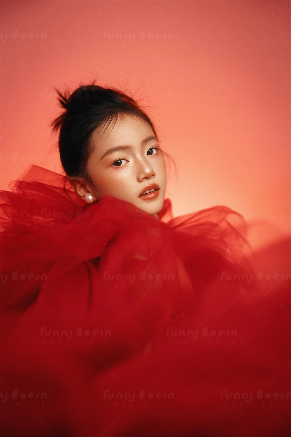 芳妮豆丁儿童摄影 赤红火羽