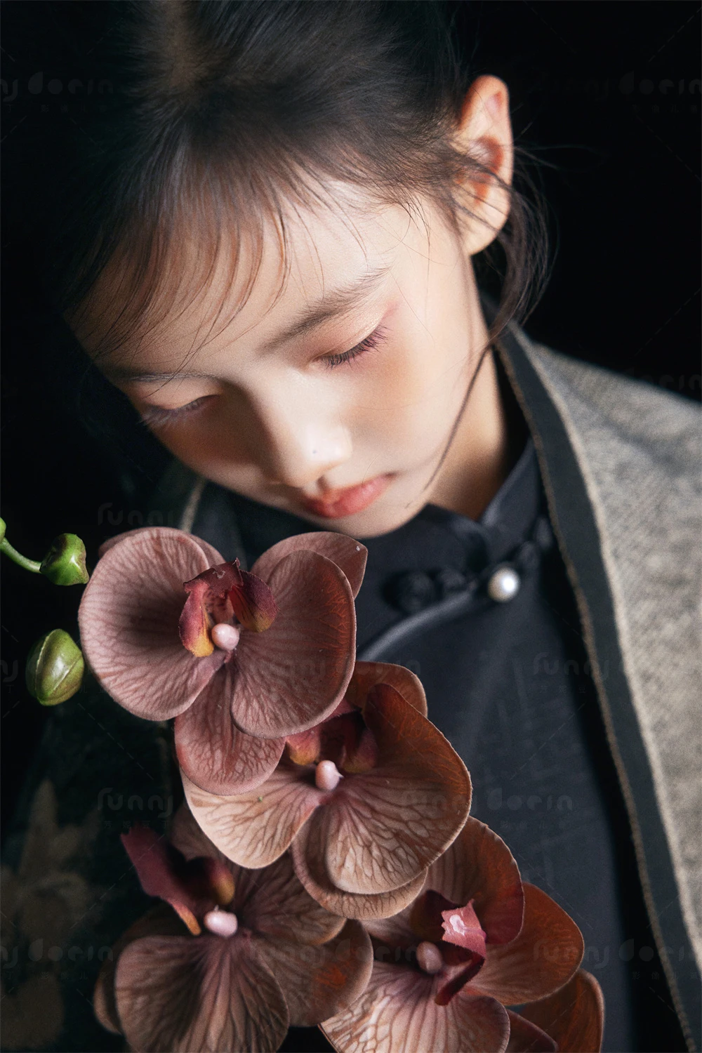 芳妮豆丁儿童摄影 蓝水镜花