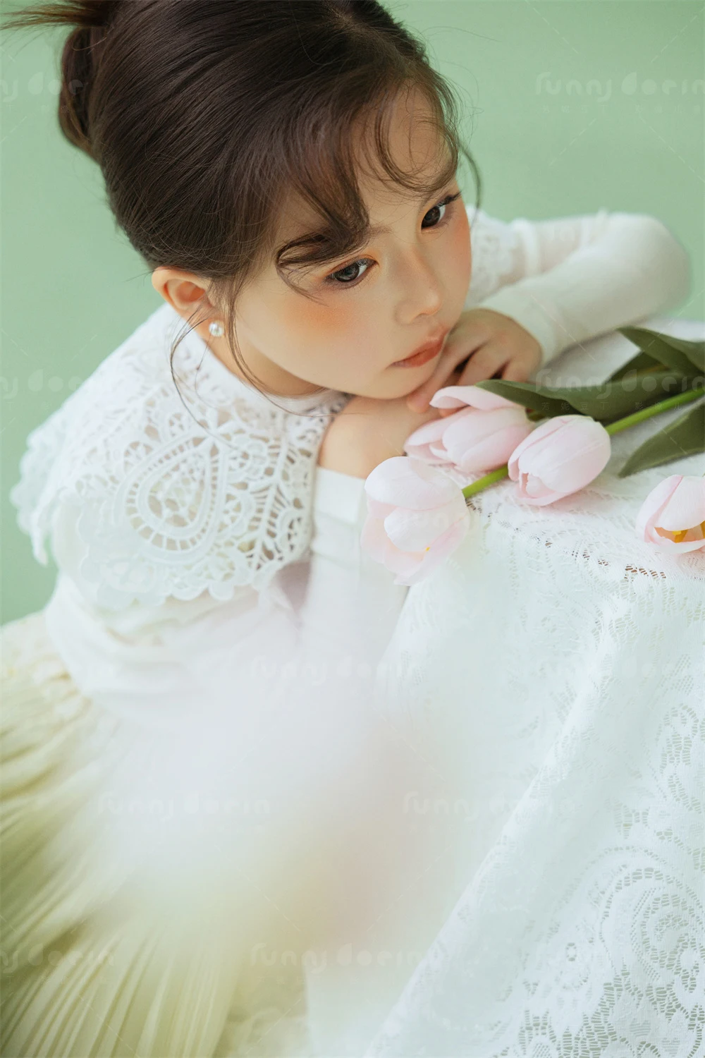 芳妮豆丁儿童摄影 白绒红果