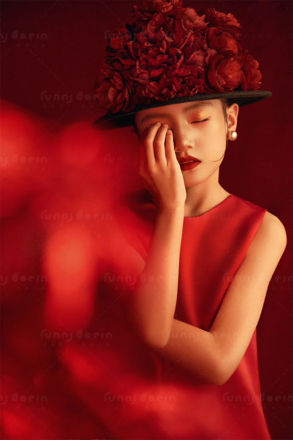 芳妮豆丁儿童摄影 赤红火羽