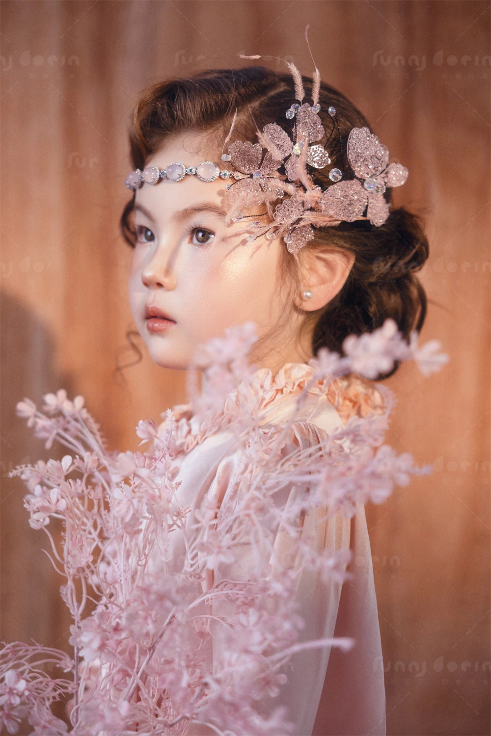 芳妮豆丁儿童摄影 粉蝶绮梦