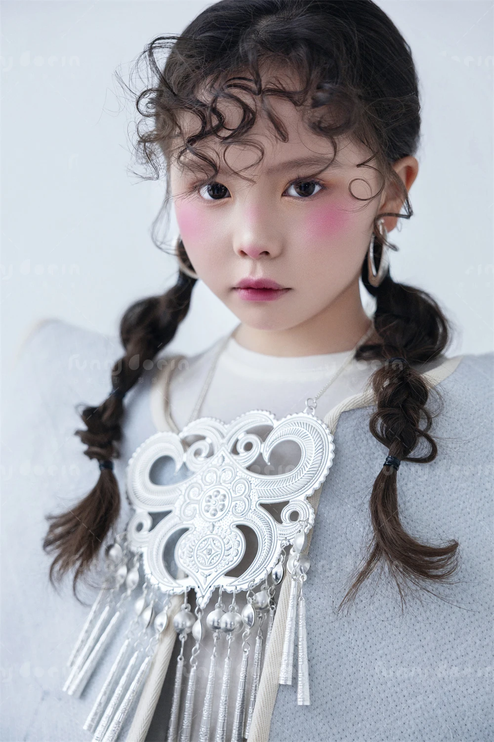 芳妮豆丁儿童摄影 白绒红果