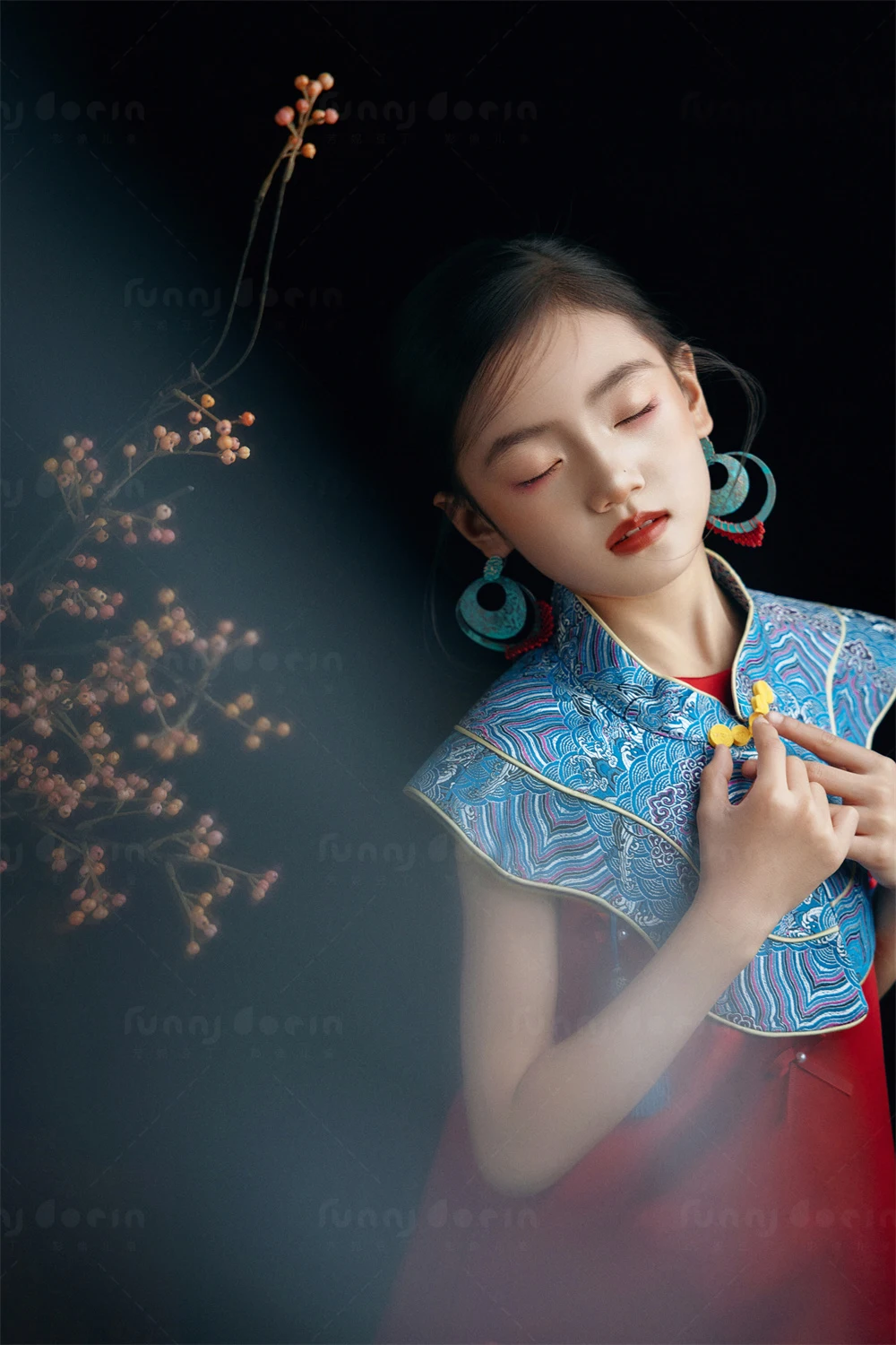 芳妮豆丁儿童摄影 赤红火羽