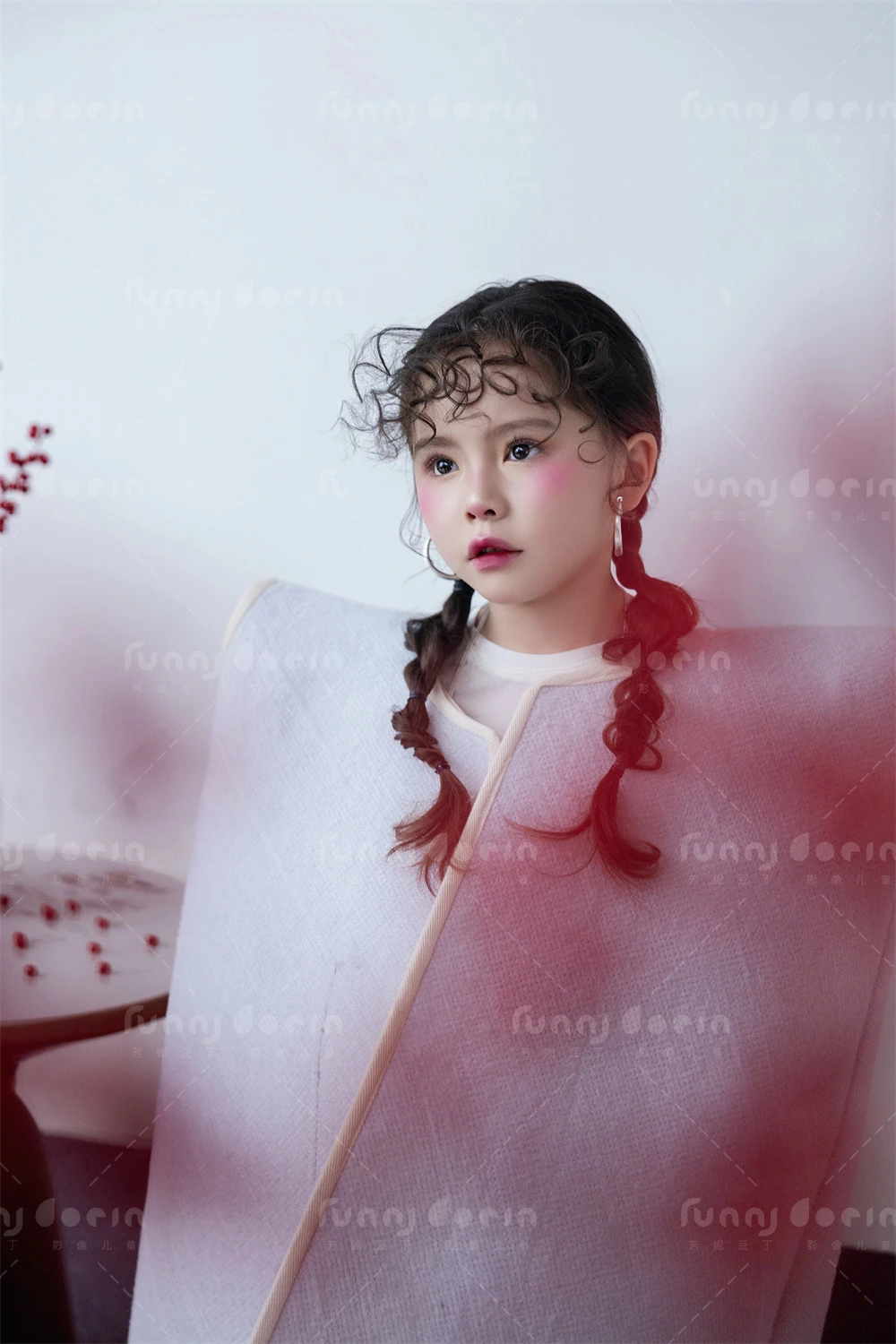 芳妮豆丁儿童摄影 白绒红果