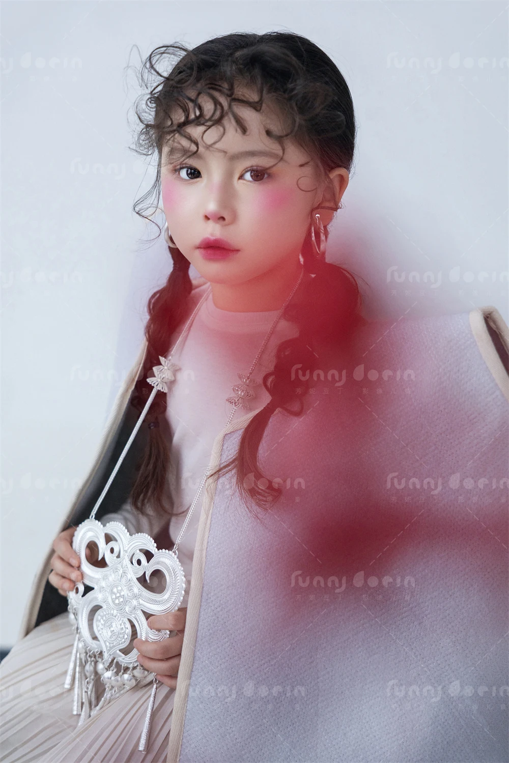 芳妮豆丁儿童摄影 白绒红果