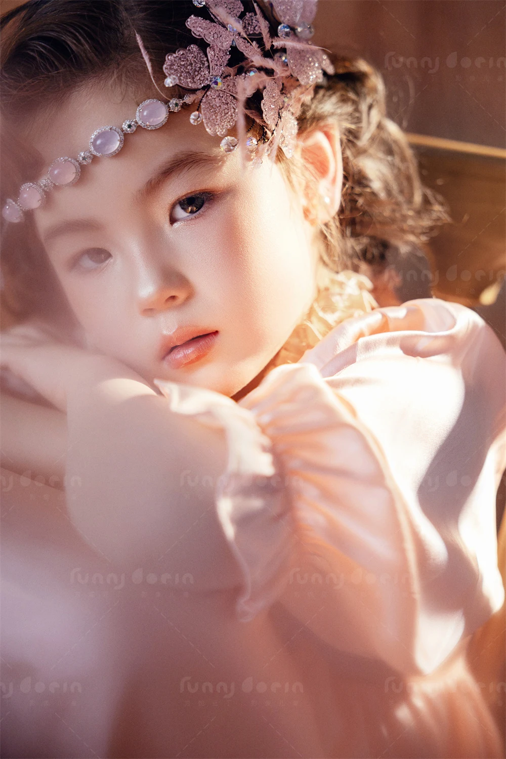 芳妮豆丁儿童摄影 粉蝶绮梦